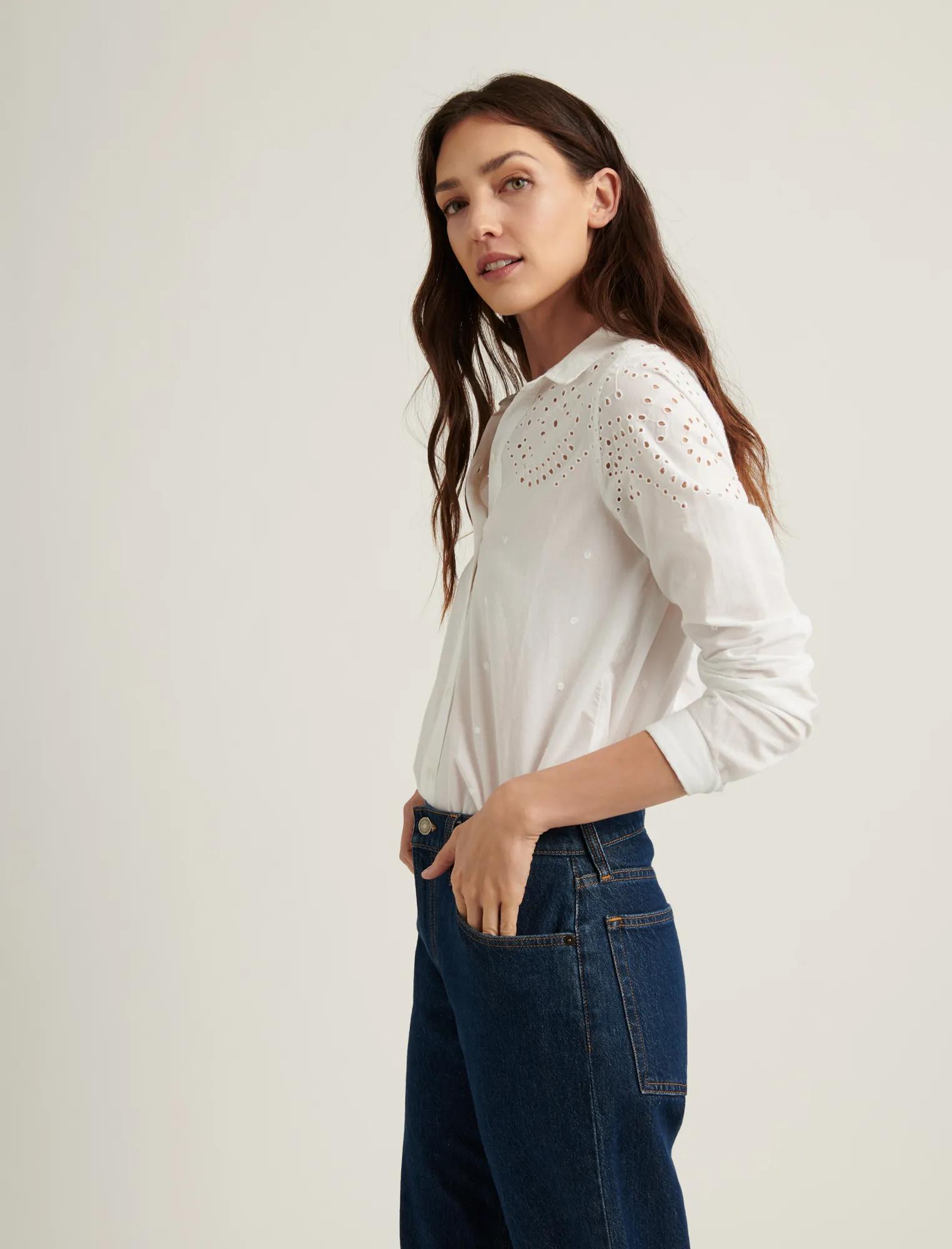 EYELET YOKE CLASSIC SHIRT, image 3