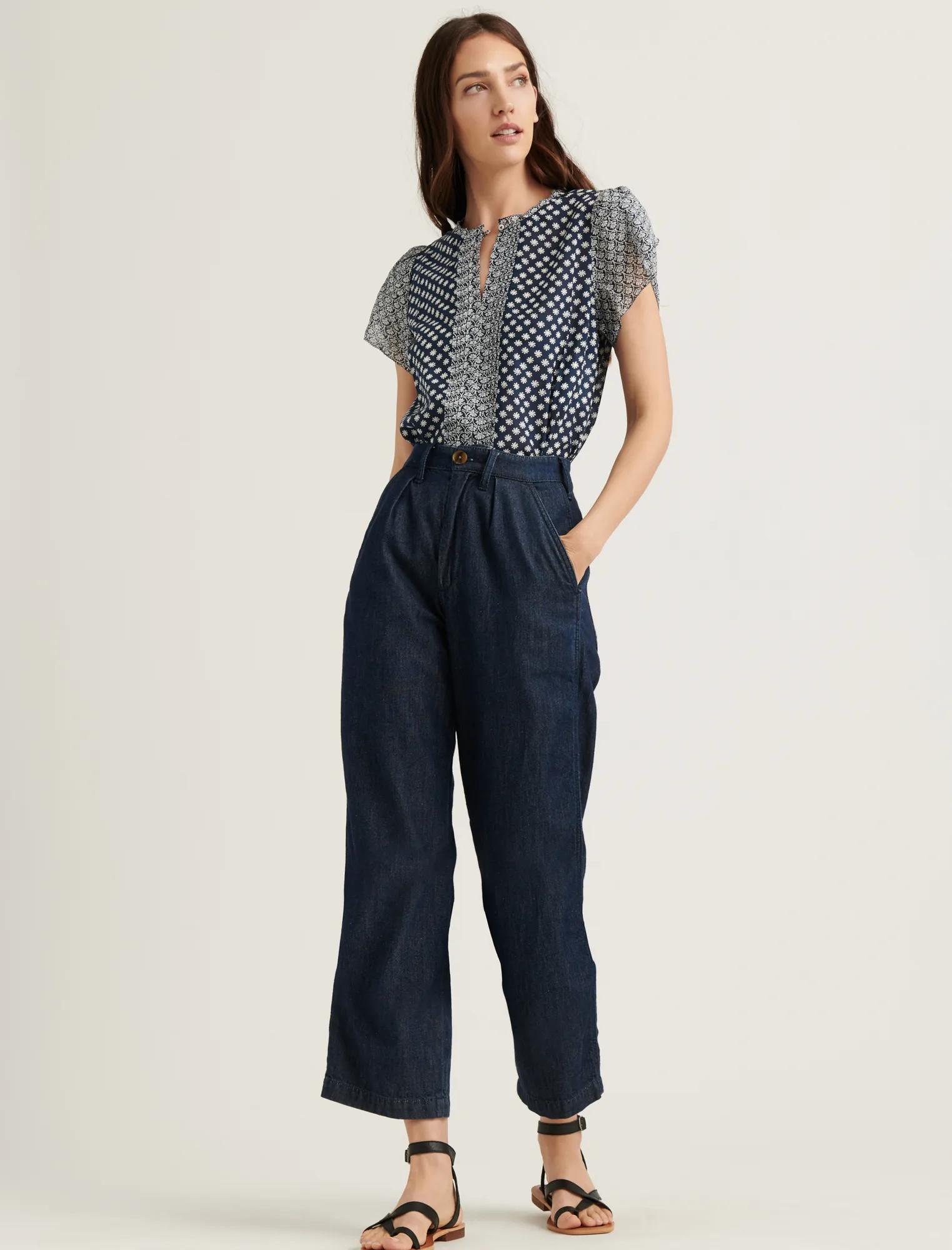 PINTUCK TULIP SLEEVE TOP, image 2