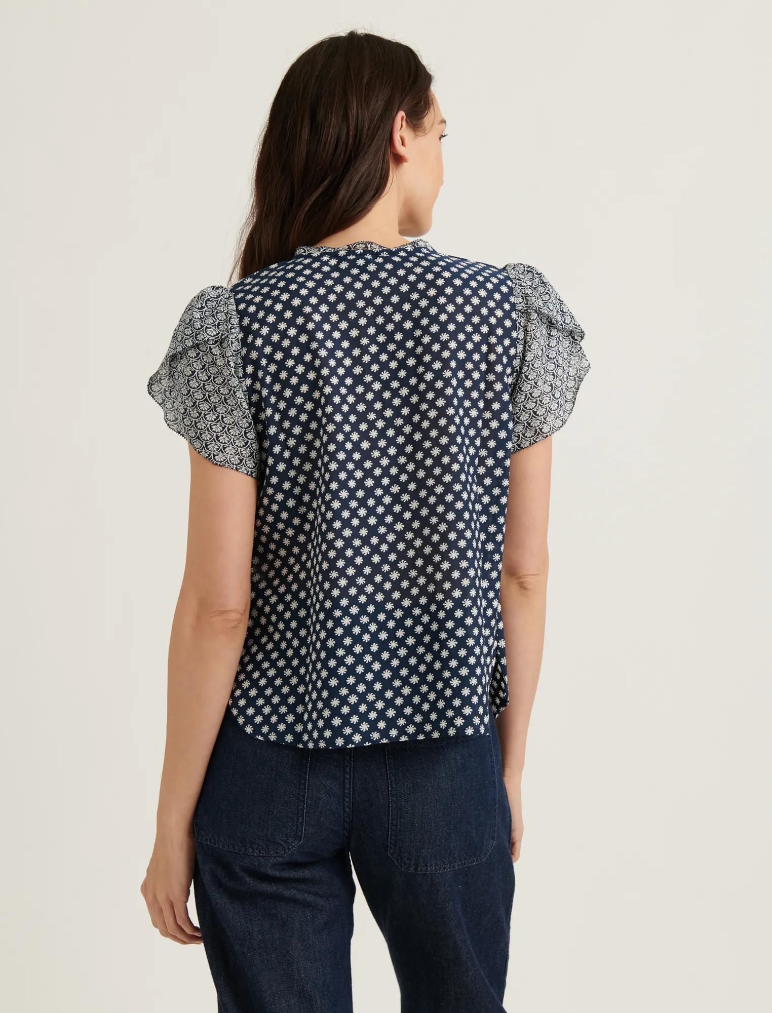 PINTUCK TULIP SLEEVE TOP, image 4