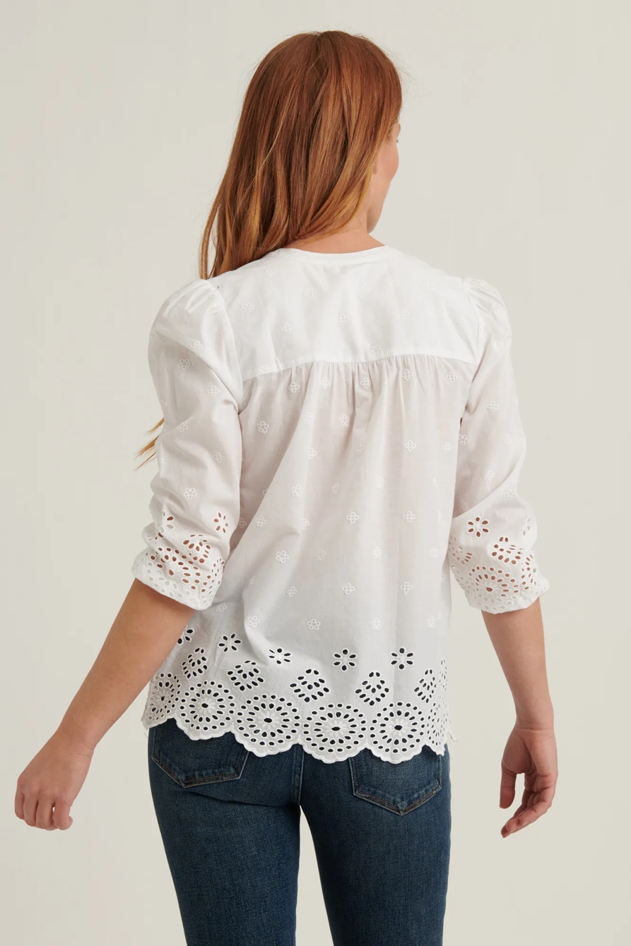REBECCA EYELET POPOVER TOP, image 4