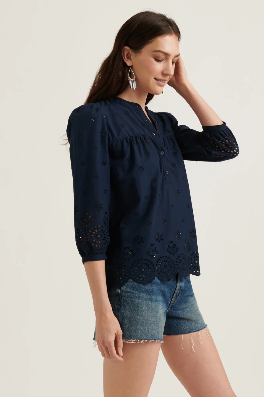 REBECCA EYELET POPOVER TOP, image 3