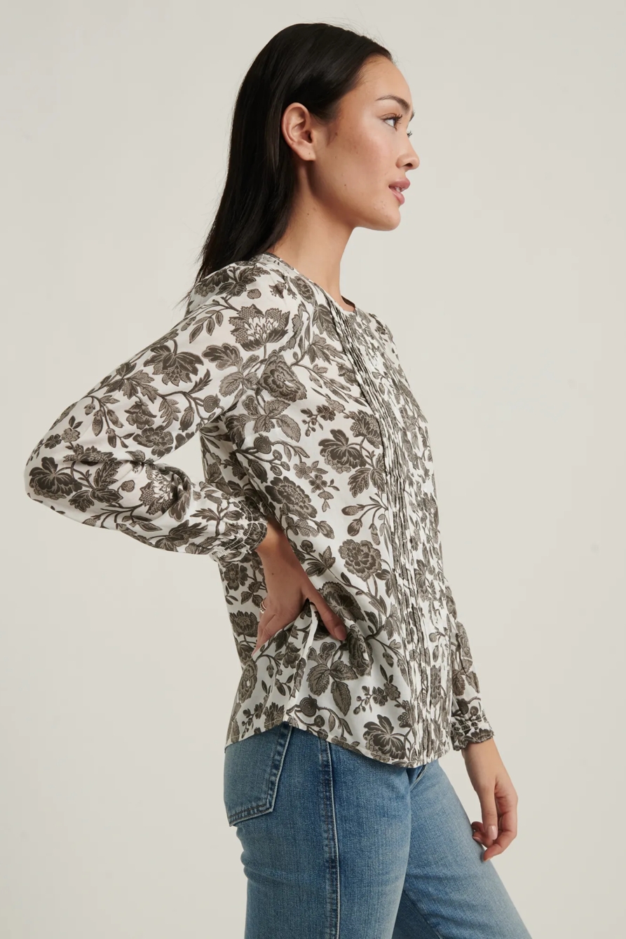 LEA PINTUCK BLOUSE TOP, image 3