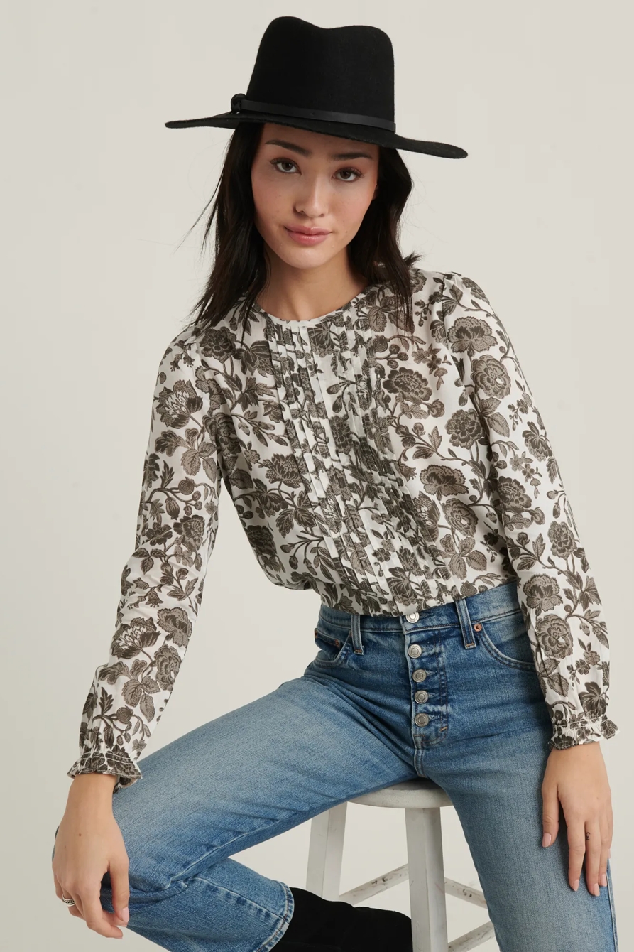LEA PINTUCK BLOUSE TOP, image 5