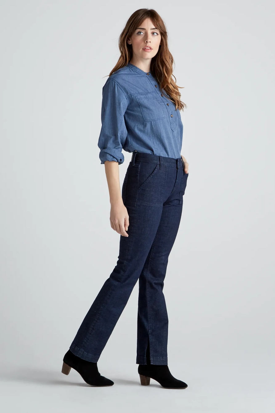EDIE STRIPE POPOVER TOP, image 4