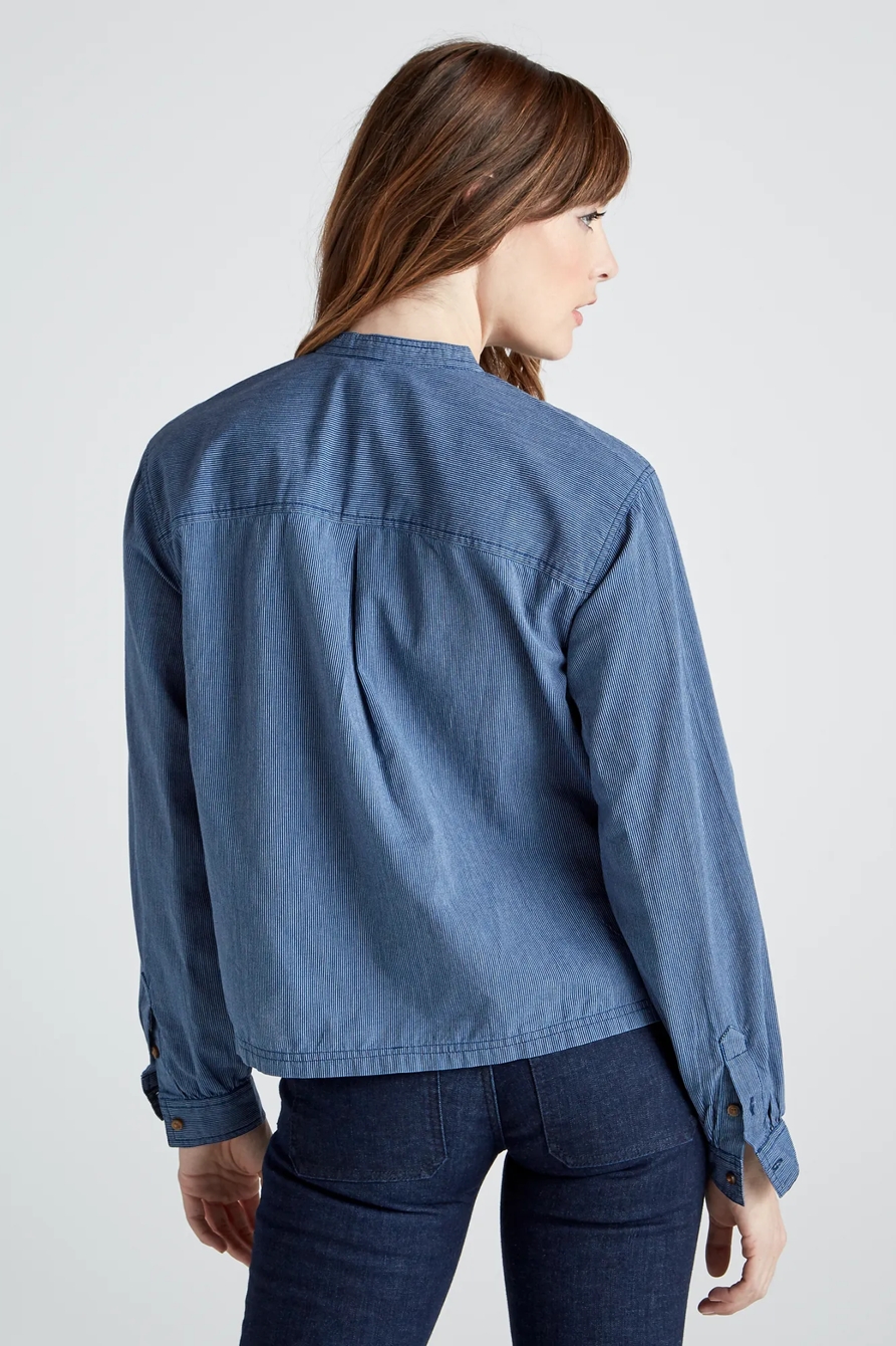 EDIE STRIPE POPOVER TOP, image 5