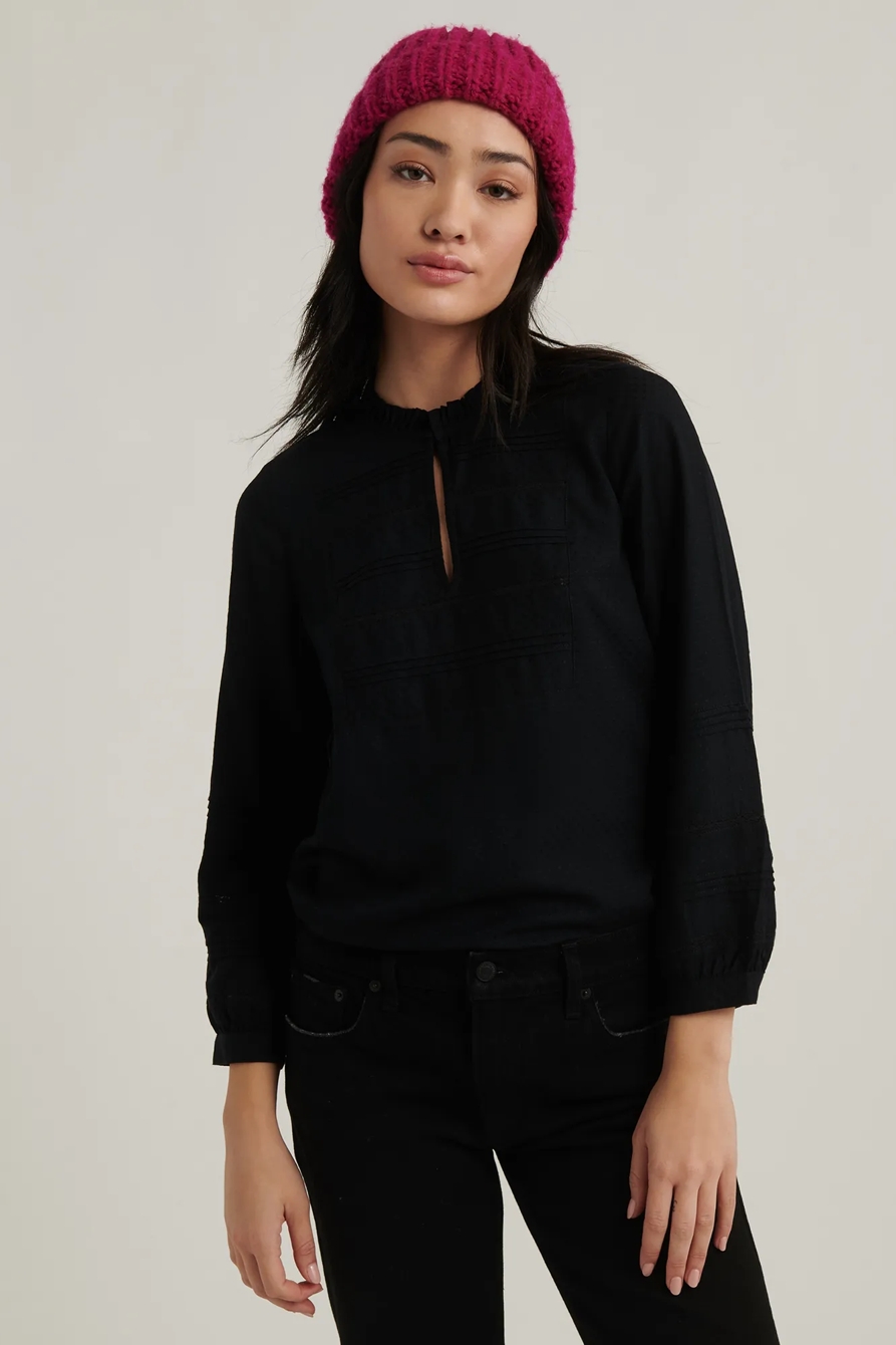 KOURTNEY PINTUCK BLOUSE TOP, image 1