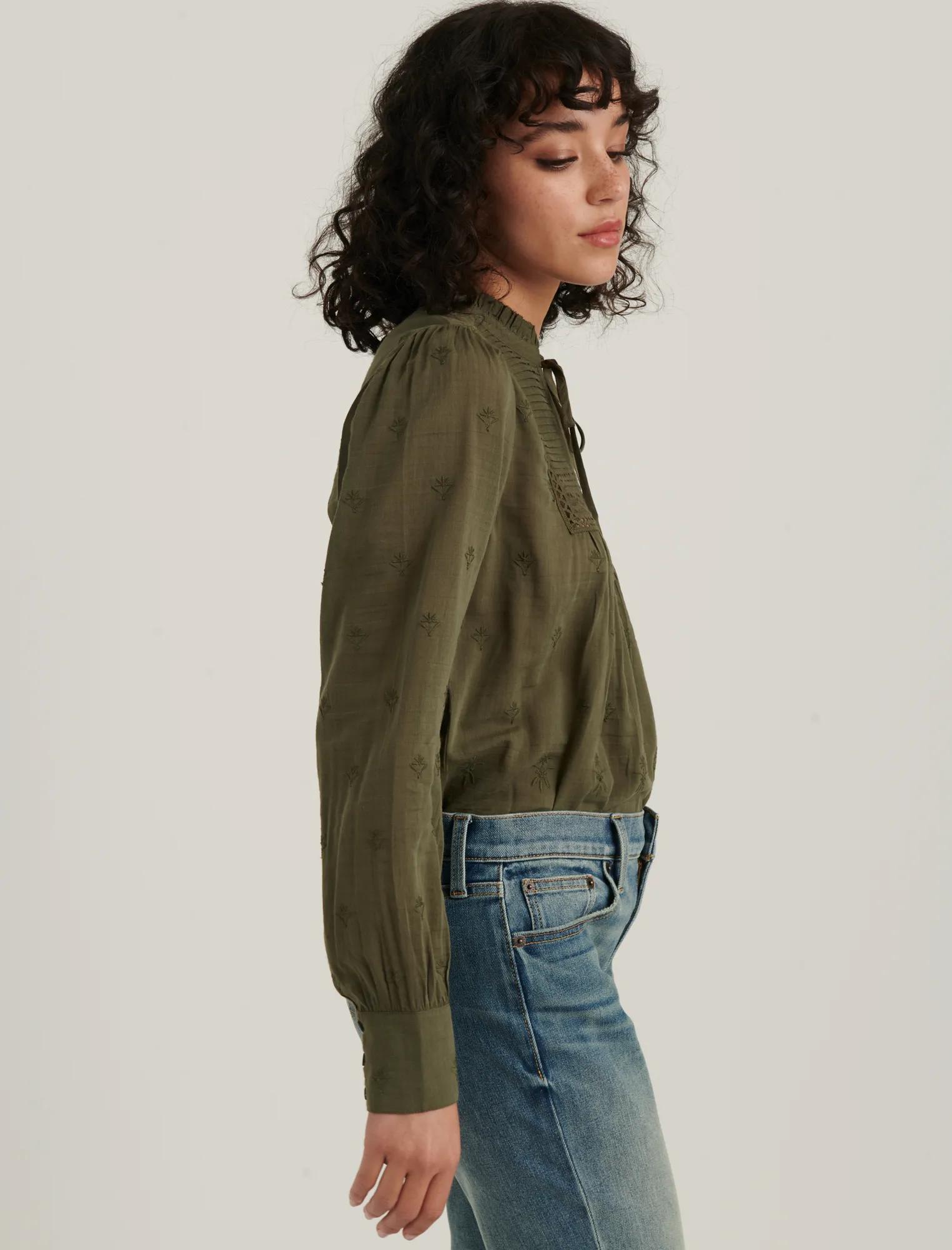 CORA EMBROIDERED BLOUSE TOP, image 2