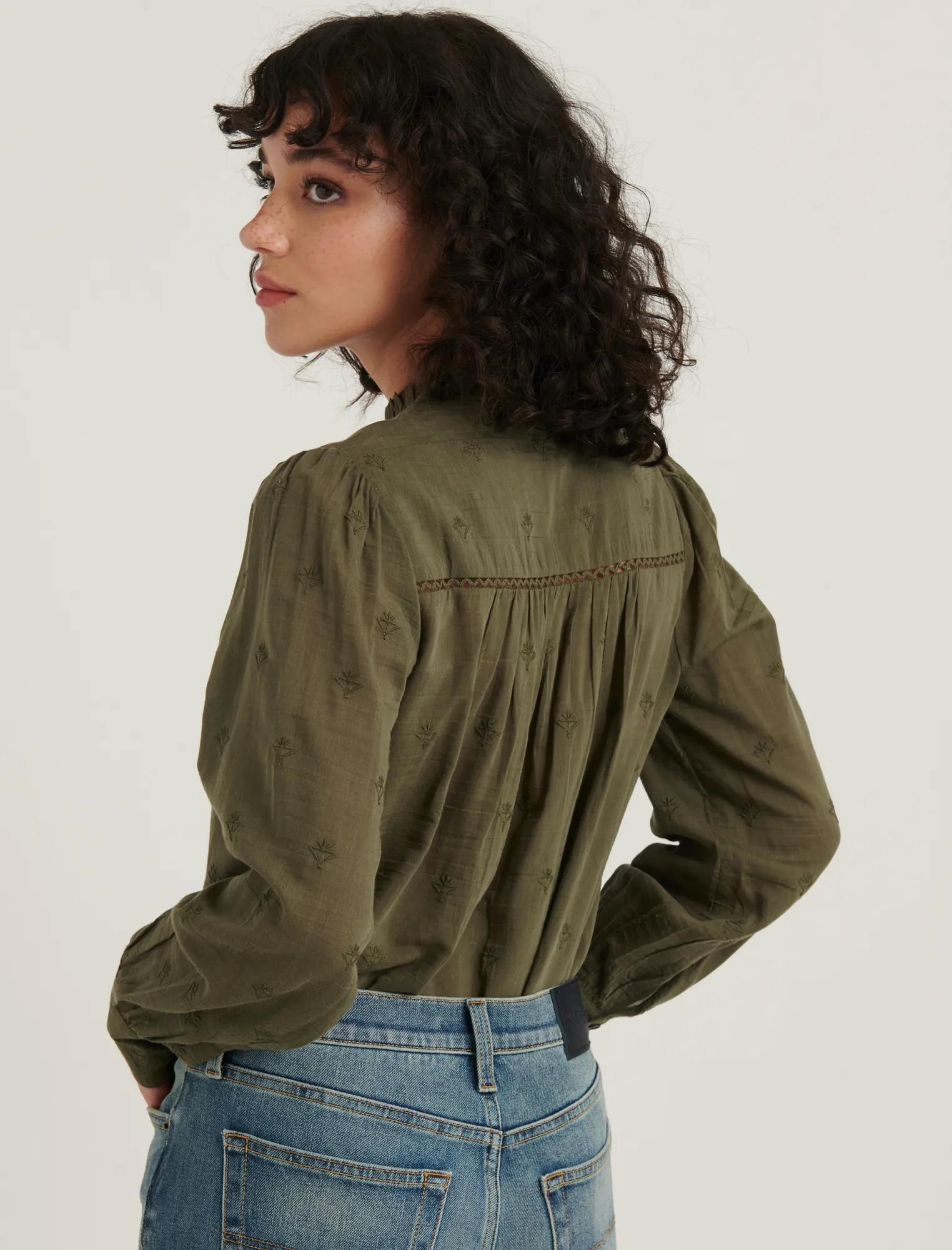 CORA EMBROIDERED BLOUSE TOP, image 3