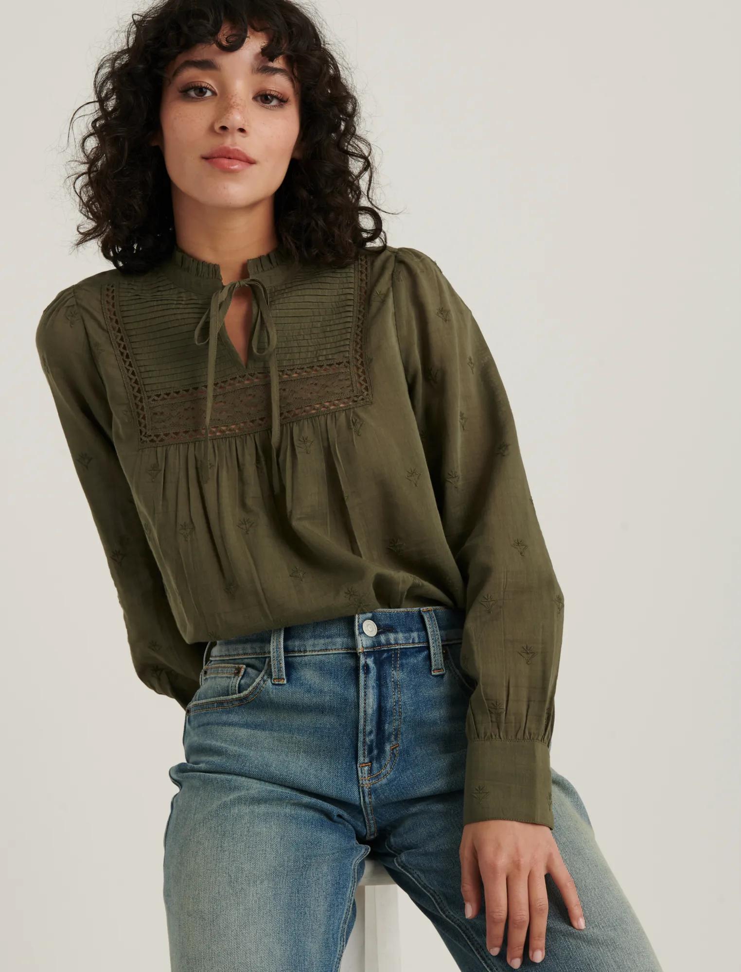 CORA EMBROIDERED BLOUSE TOP, image 4