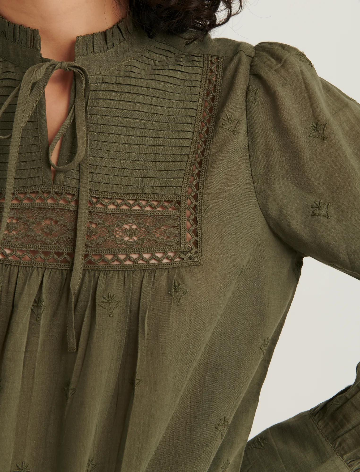 CORA EMBROIDERED BLOUSE TOP, image 5