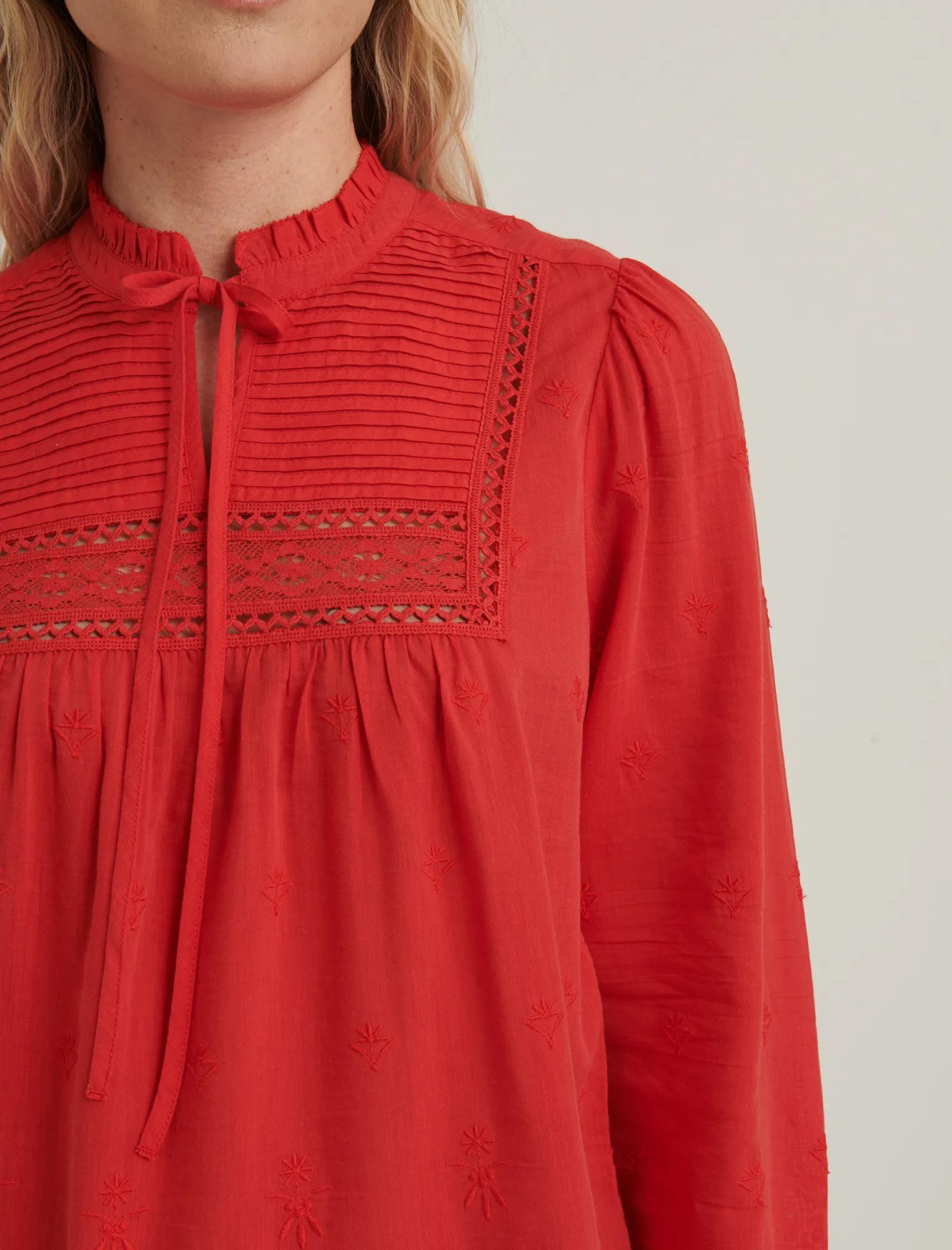 CORA EMBROIDERED BLOUSE TOP, image 5