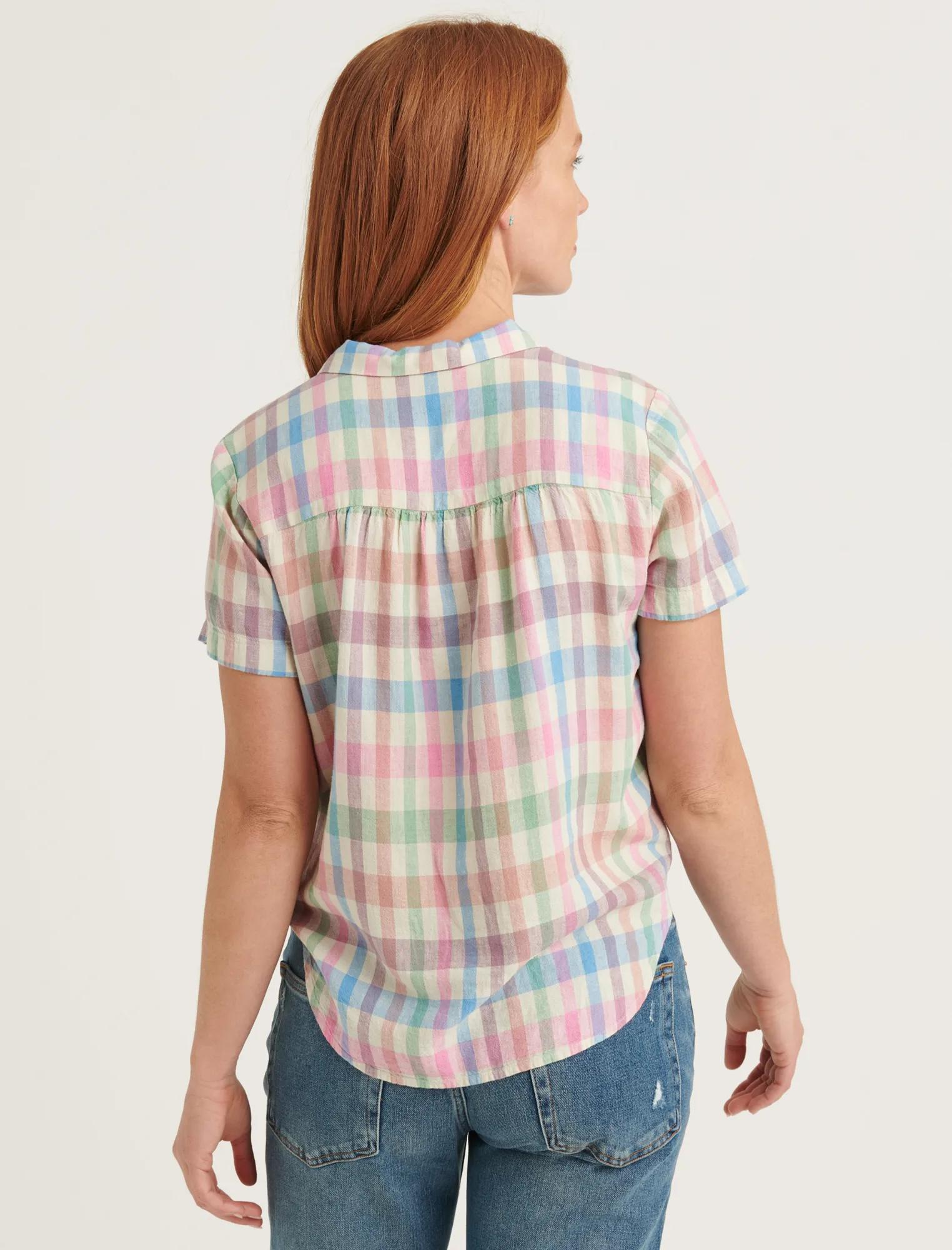 TIE FRONT SHORT SLEEVE SHIRT, image 4