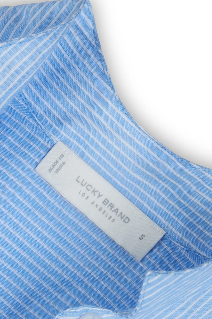 STRIPE TUXEDO TUNIC TOP, image 2