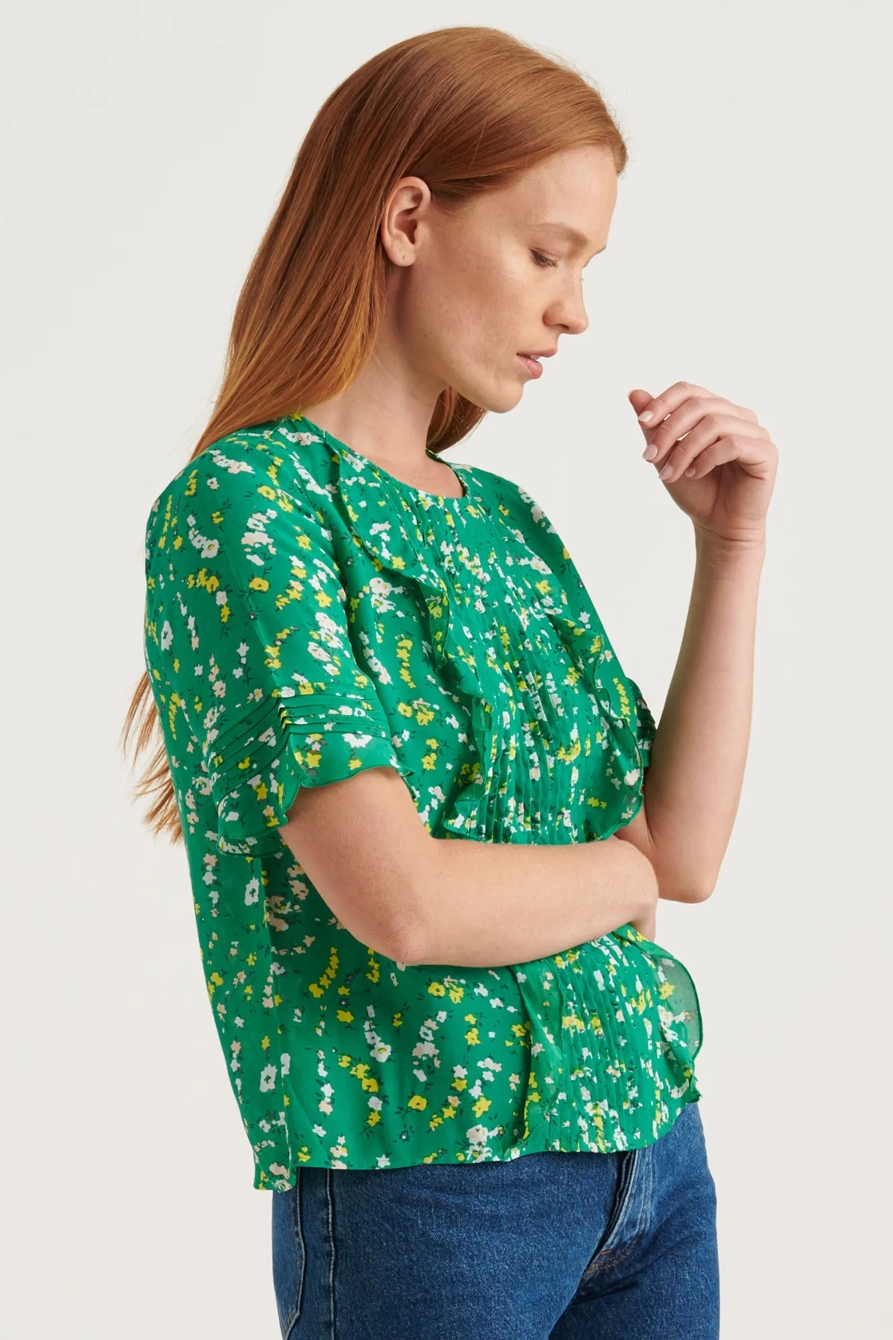 SKYLAR PINTUCK TOP, image 3
