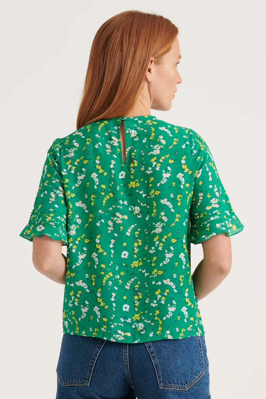 SKYLAR PINTUCK TOP, image 4