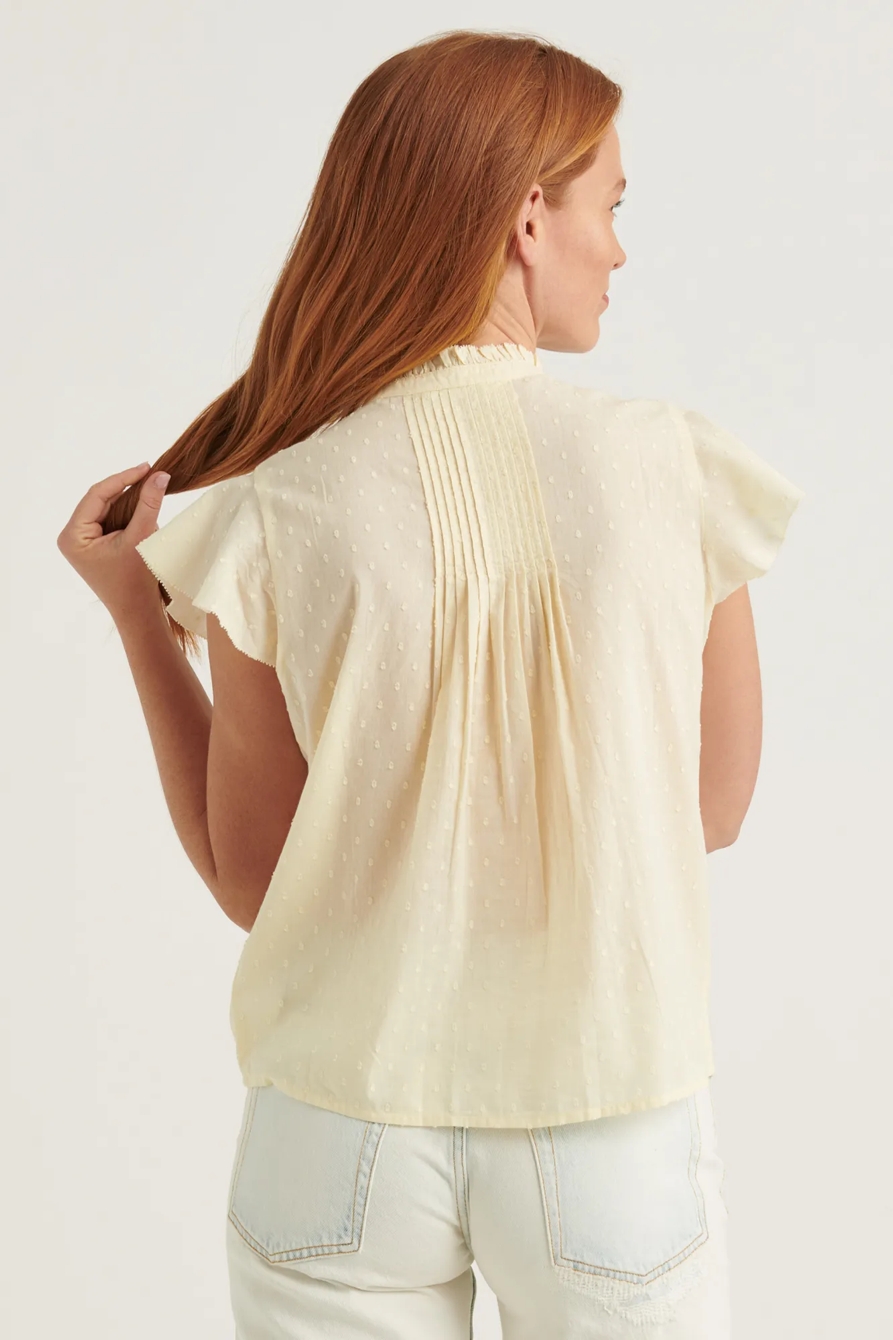 FLUTTER SLEEVE POET BLOUSE TOP, image 4