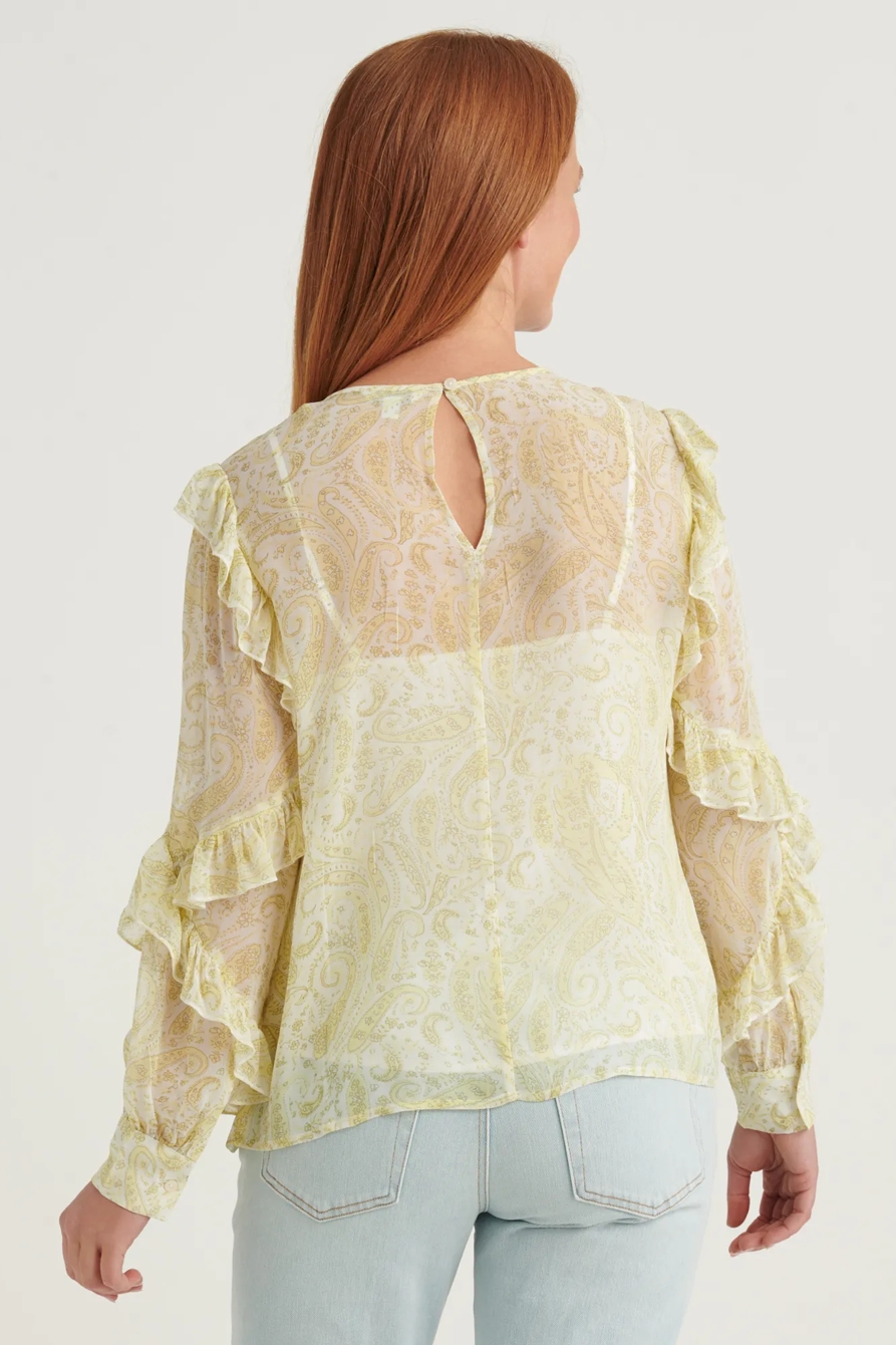 GEORGETTE RUFFLE BLOUSE TOP, image 4