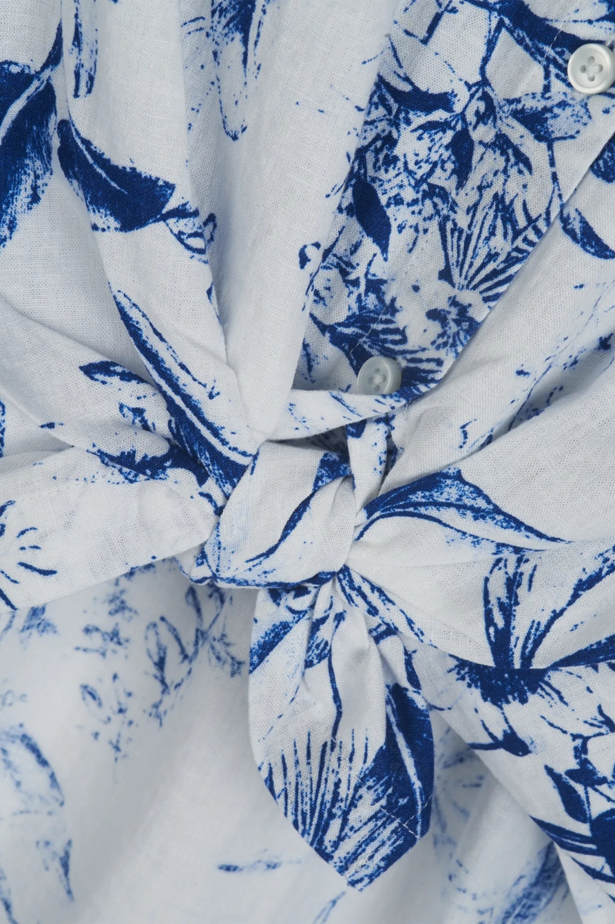 TIE FRONT SHORT SLEEVE SHIRT, image 2