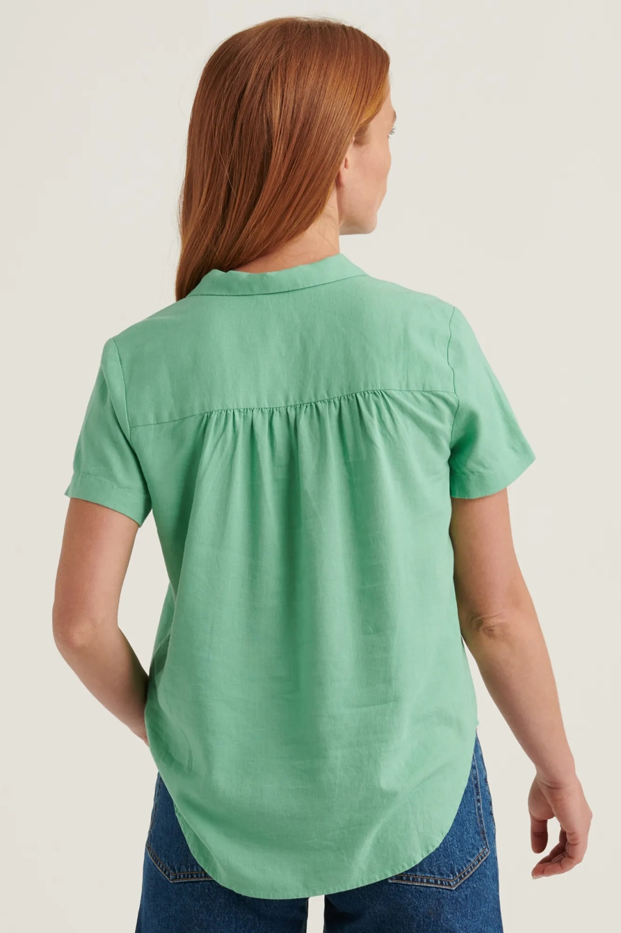 TIE FRONT SHORT SLEEVE SHIRT, image 4