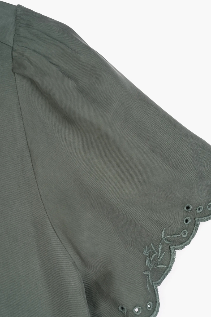 PINTUCK WOVEN TEE, image 2
