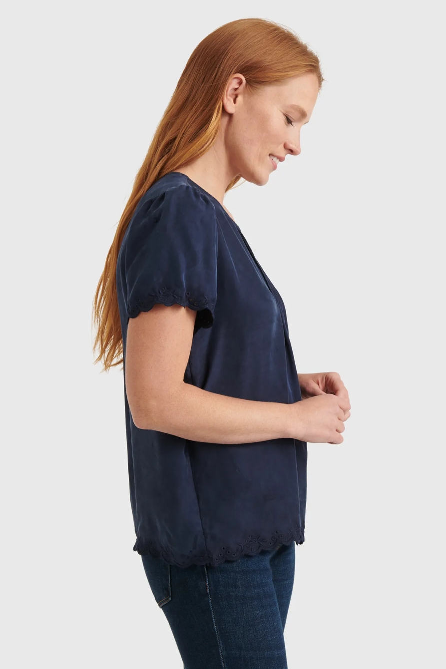 PINTUCK WOVEN TEE, image 2