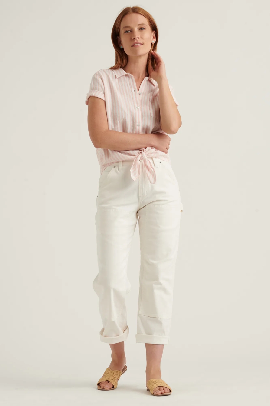 TIE FRONT SHORT SLEEVE SHIRT, image 2