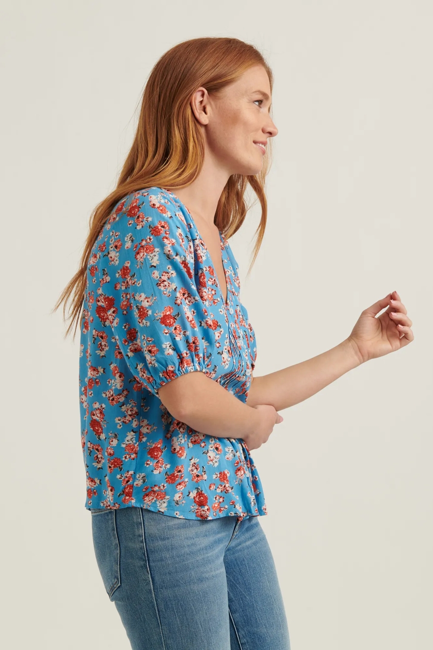 SHORT SLEEVE PINTUCK TOP, image 3