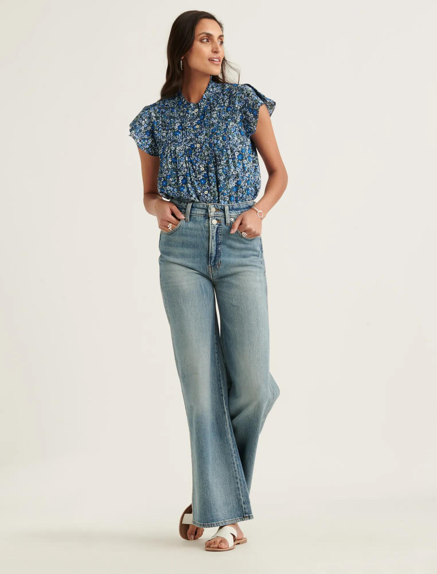 FLUTTER SLEEVE POET BLOUSE, image 5