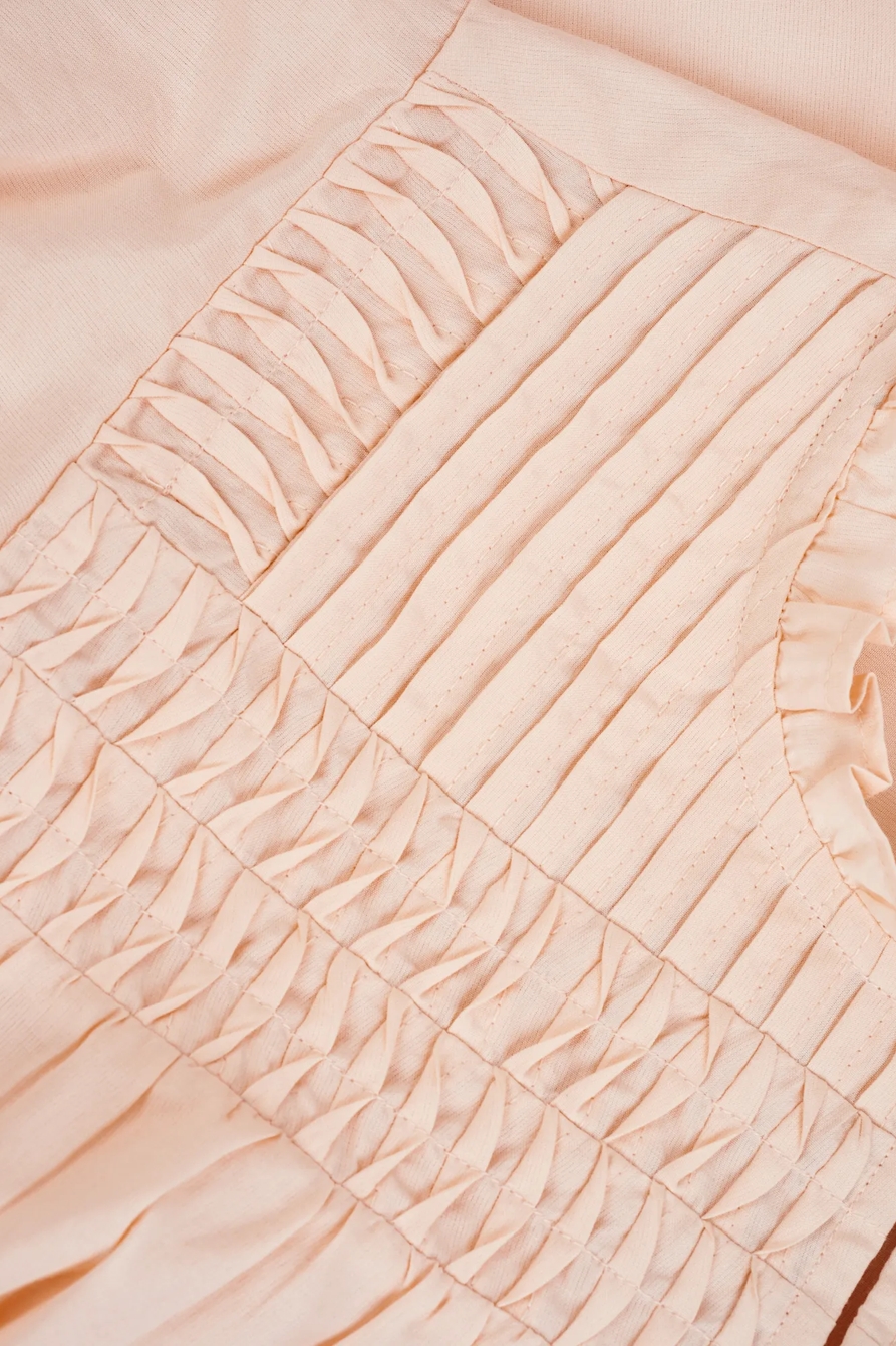 PINTUCK FLUTTER SLEEVE TOP, image 2