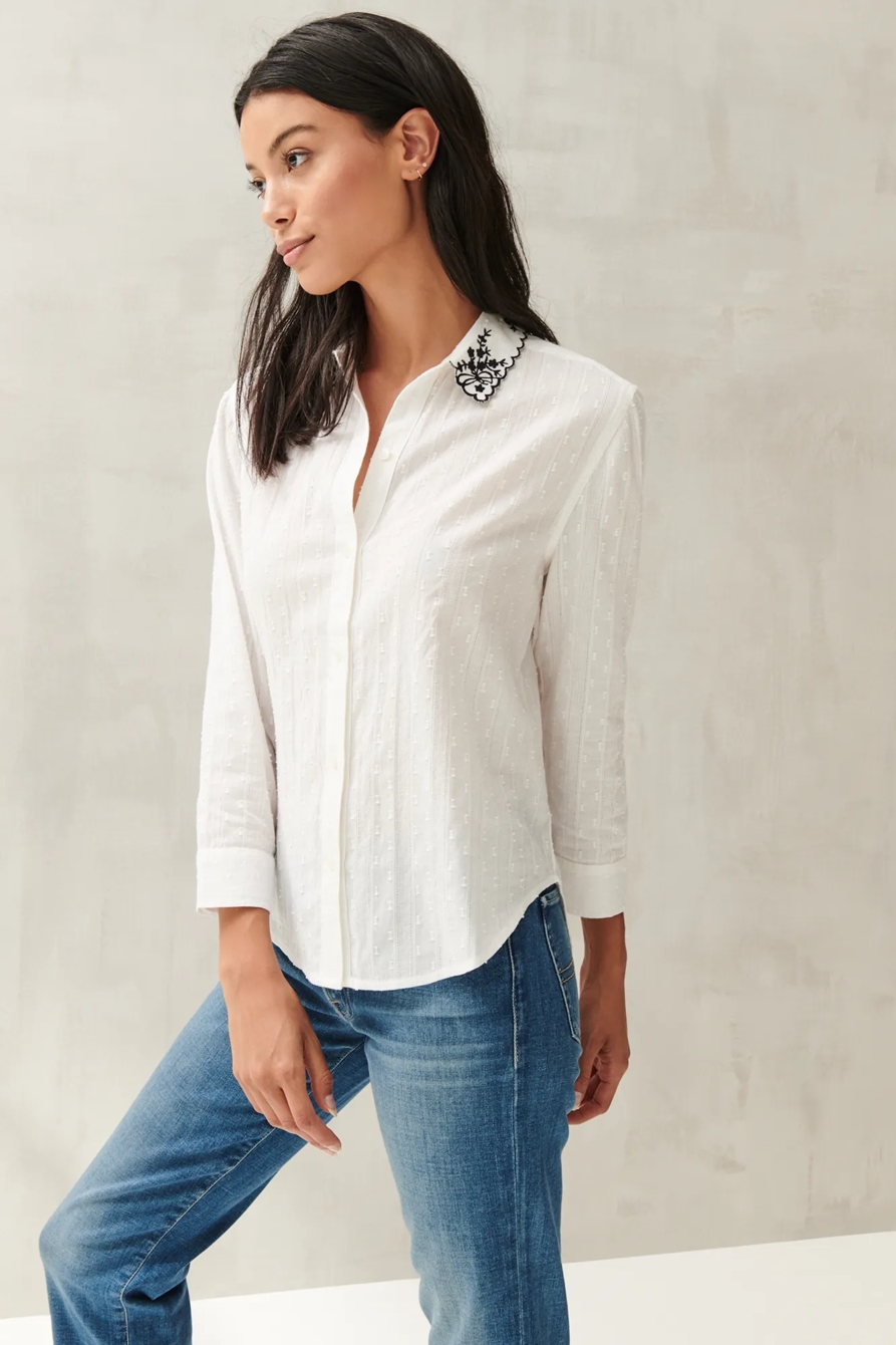 EMBROIDERED POET SHIRT, image 3