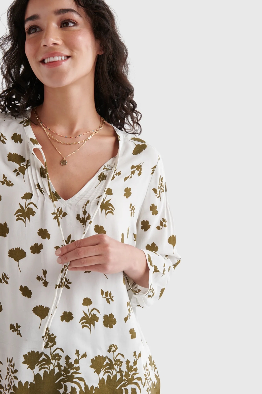 PINTUCK PEASANT BLOUSE, image 3