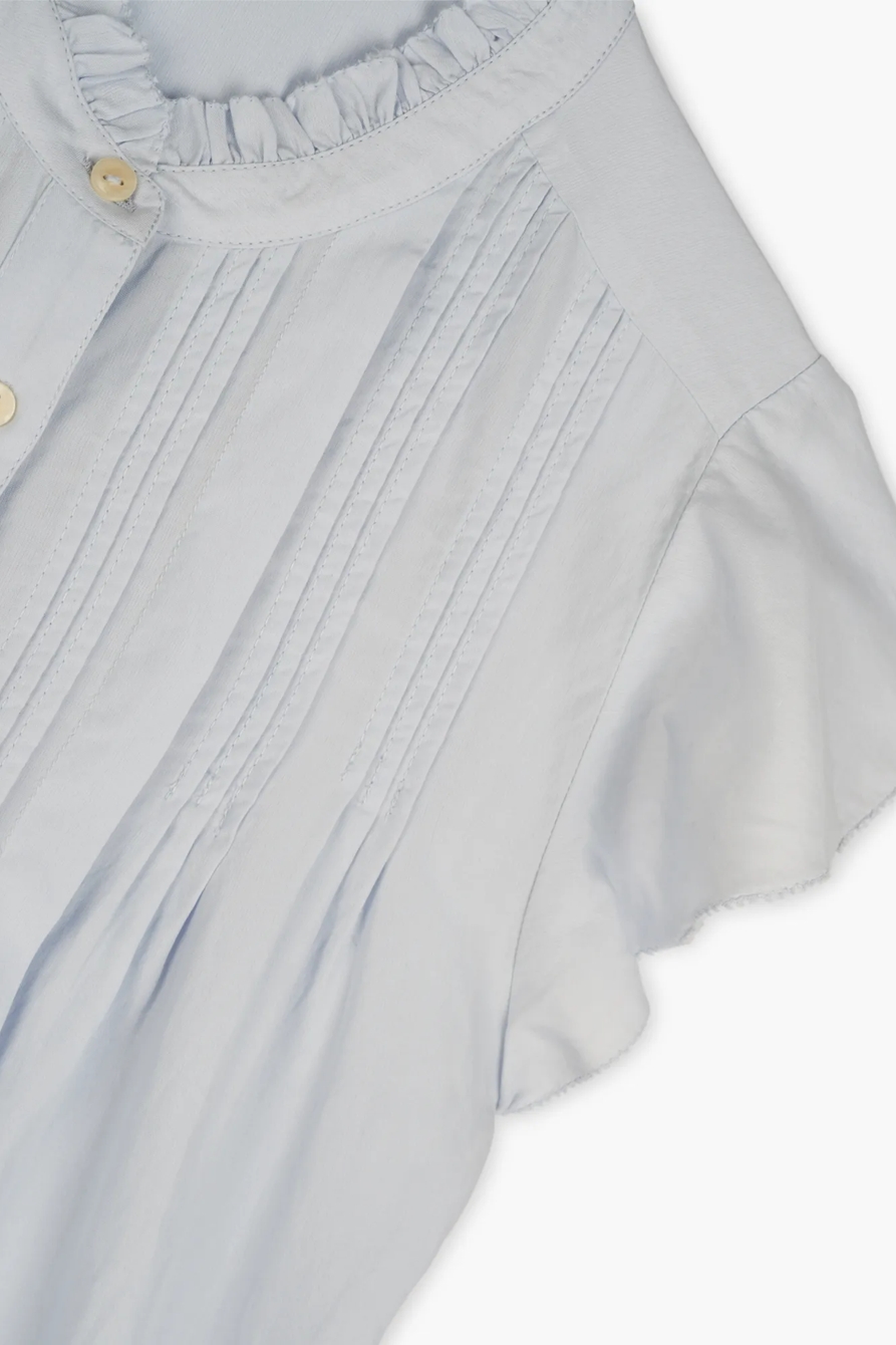 FLUTTER SLEEVE POET BLOUSE, image 2