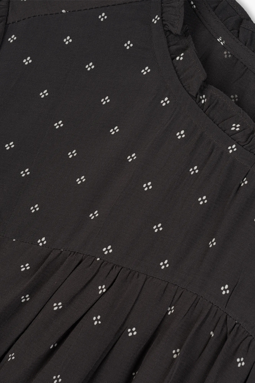 RUFFLE NECK WOVEN TEE, image 5