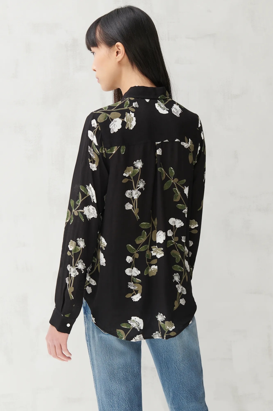 CLASSIC FLORAL DRAPEY SHIRT, image 4