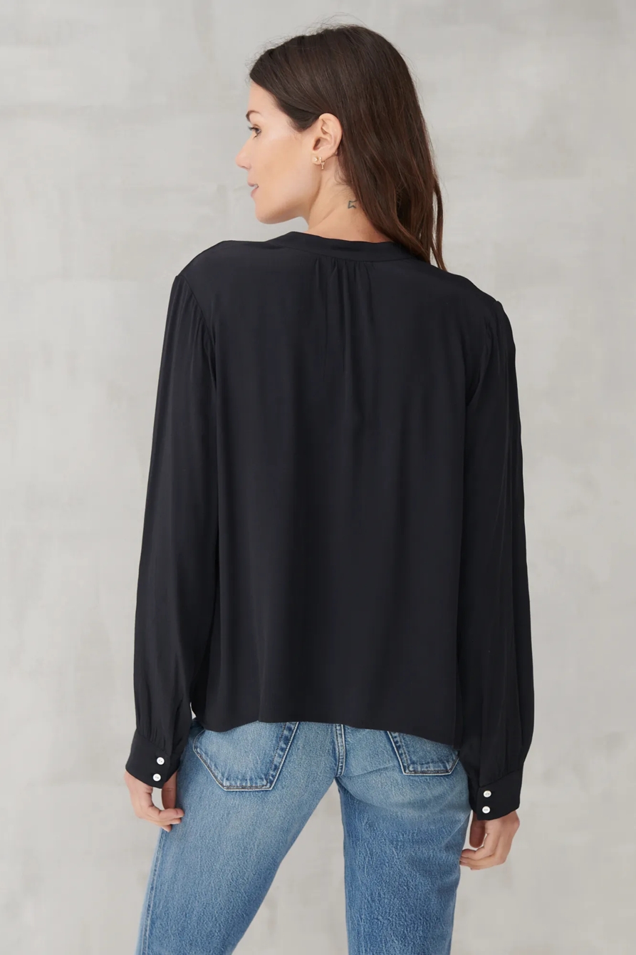 EMBROIDERED SHINE PEASANT TOP, image 4