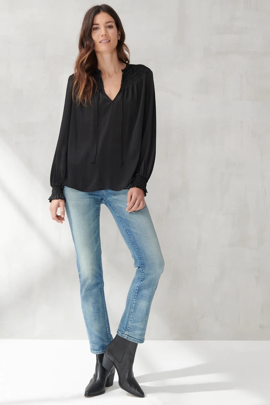 EMBROIDERED PEASANT TOP, image 2
