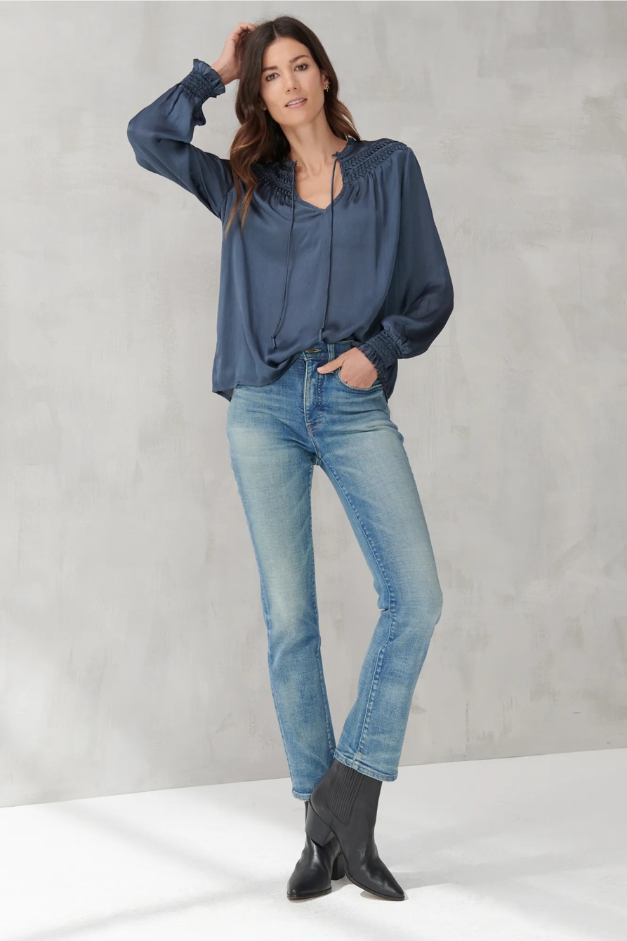 EMBROIDERED PEASANT TOP, image 2