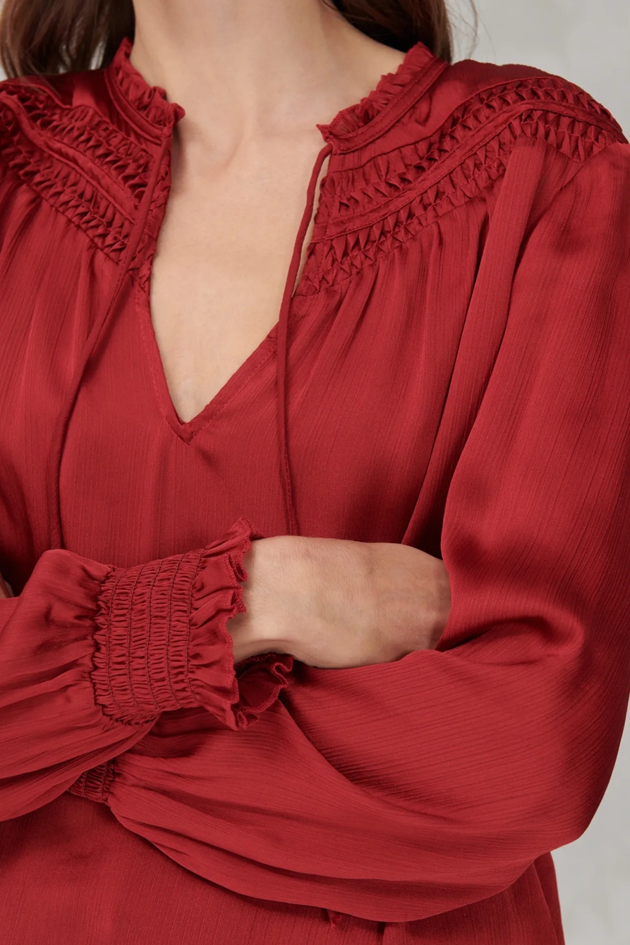 EMBROIDERED PEASANT TOP, image 5