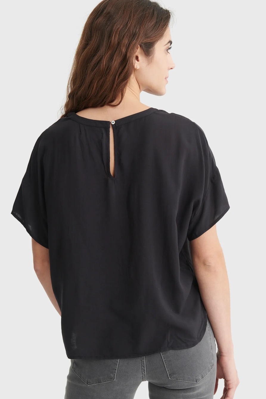 FLORAL DROP SHOULDER OVERSIZED WOVEN TOP, image 5