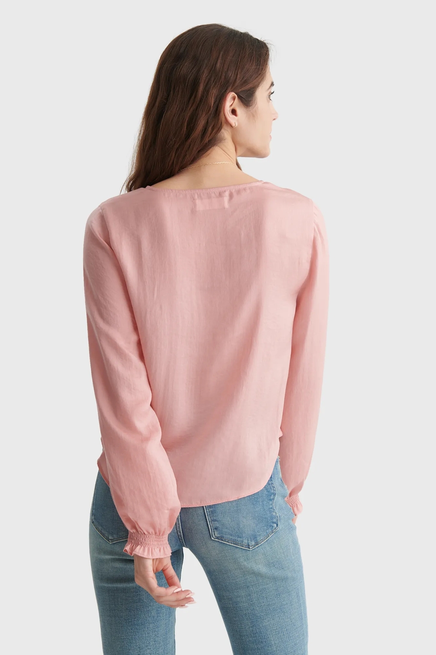 SURPLICE WOVEN BLOUSE, image 5