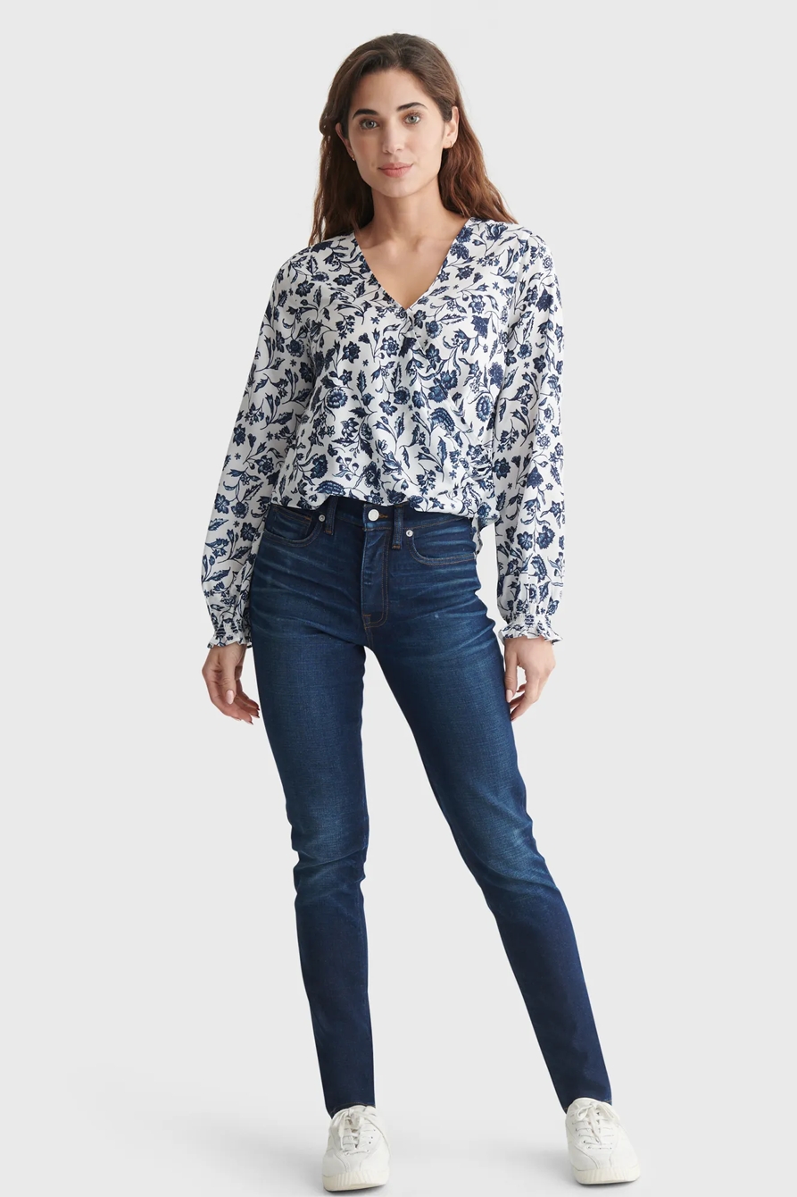 SURPLICE WOVEN BLOUSE, image 2