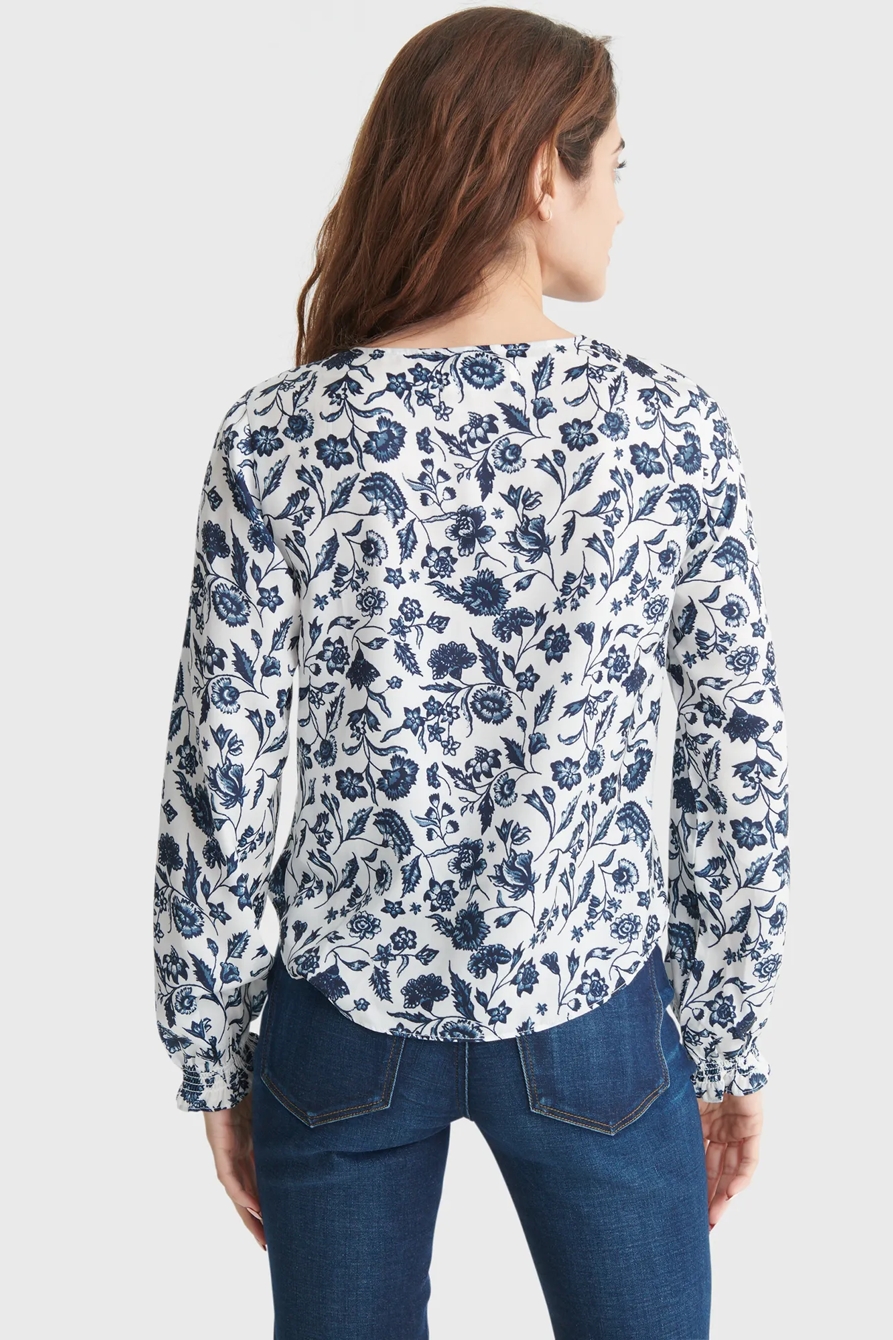 SURPLICE WOVEN BLOUSE, image 5