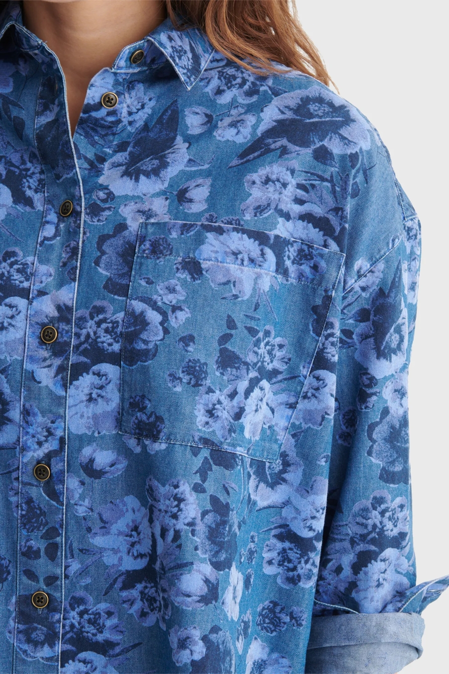 BOYFRIEND INDIGO OVERDYE SHIRT, image 3