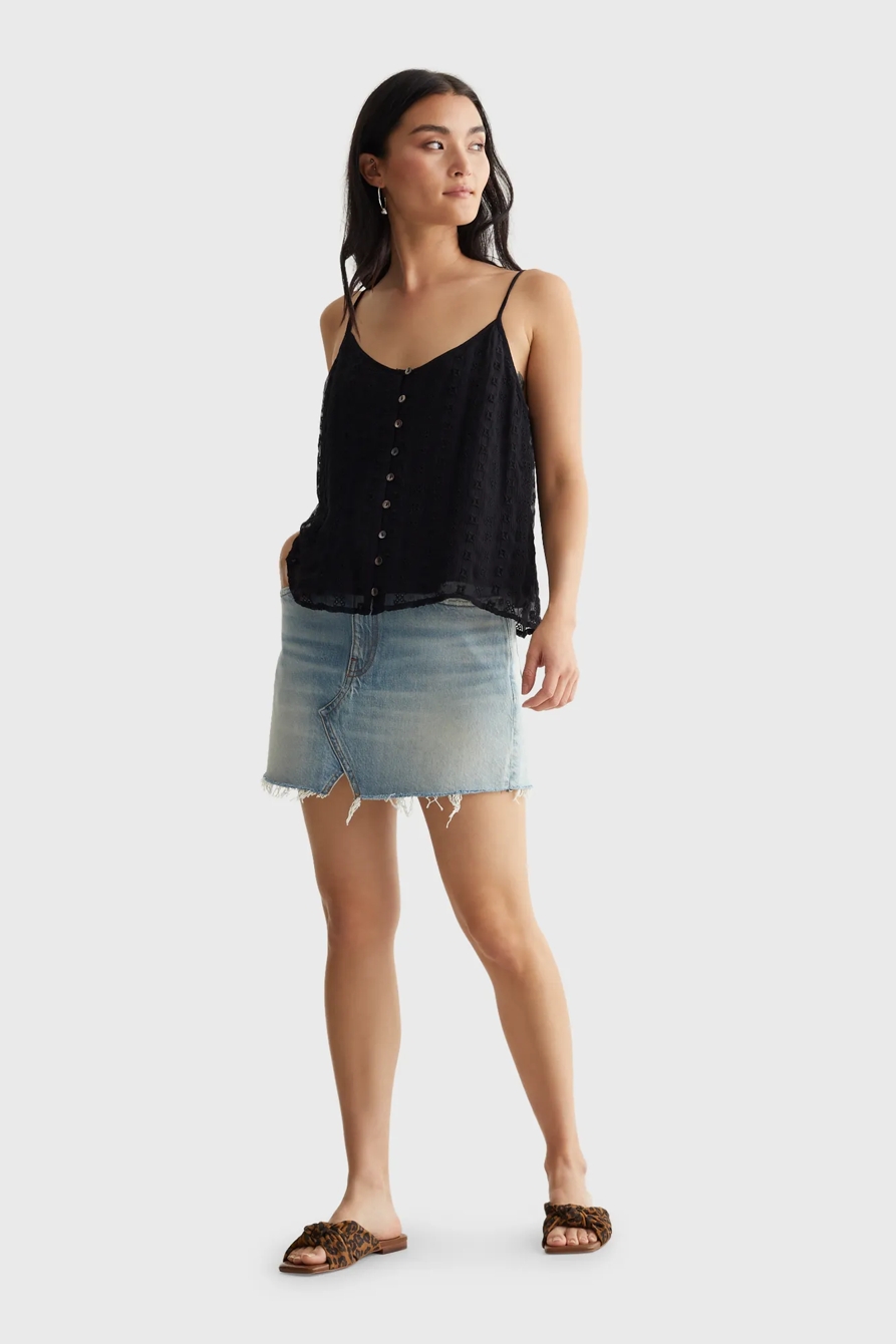 EMBROIDERED CHIFFON TANK, image 2