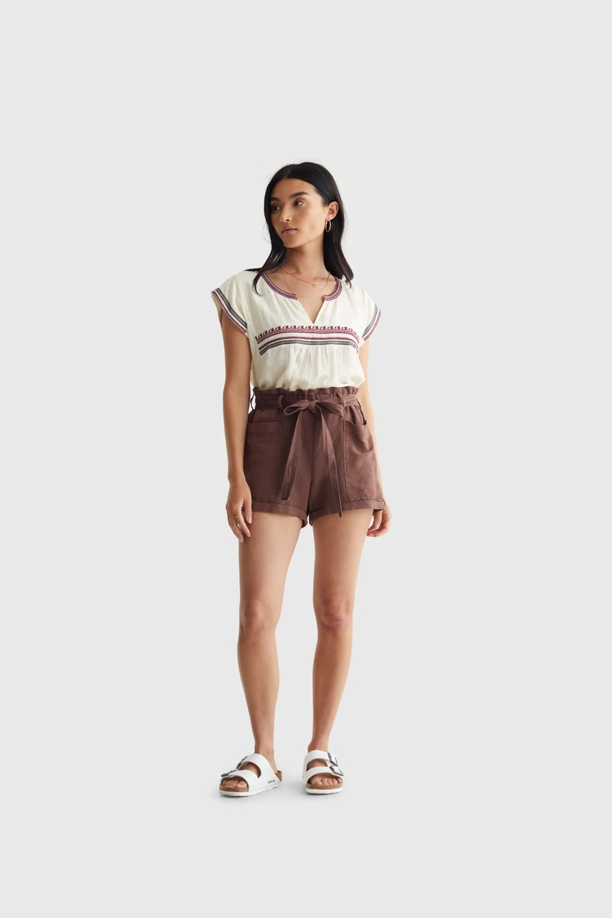 EMBROIDERED WOVEN TOP, image 2