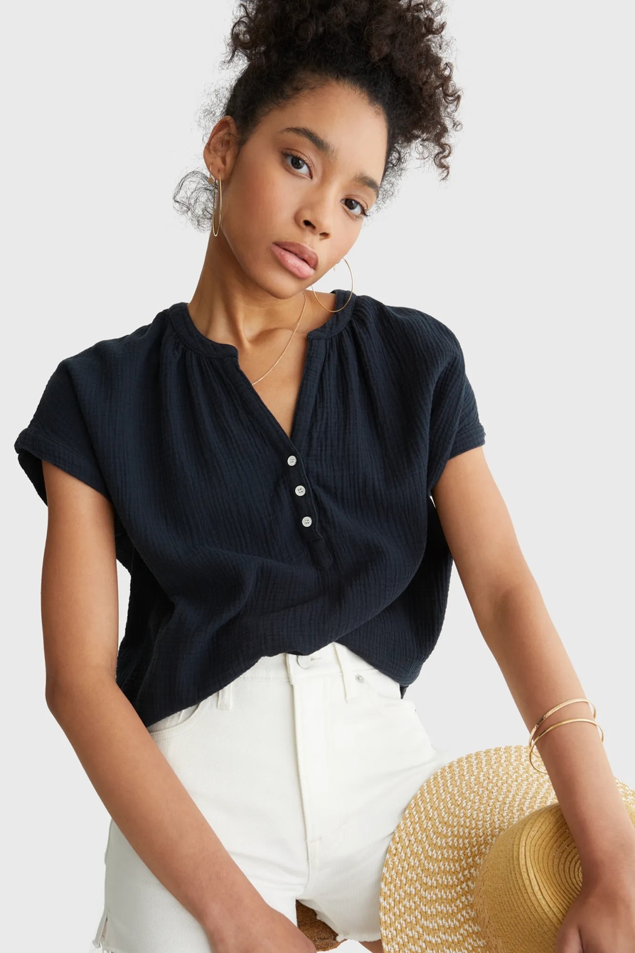 SHORT SLEEVE OPEN NECK SHIRT, image 6