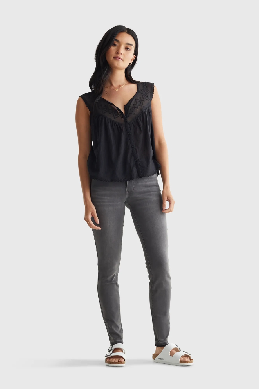 GEO EMBROIDERED TANK, image 2