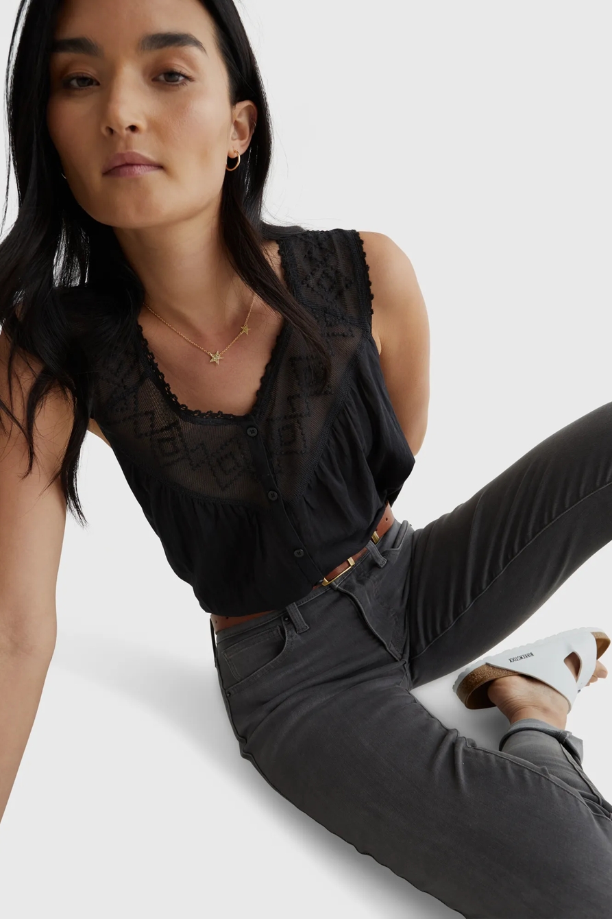 GEO EMBROIDERED TANK, image 5