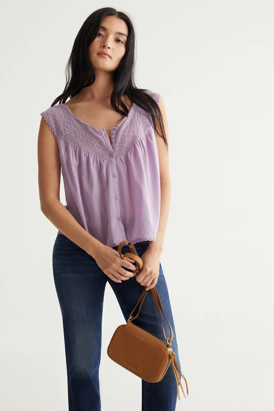 GEO EMBROIDERED TANK, image 6