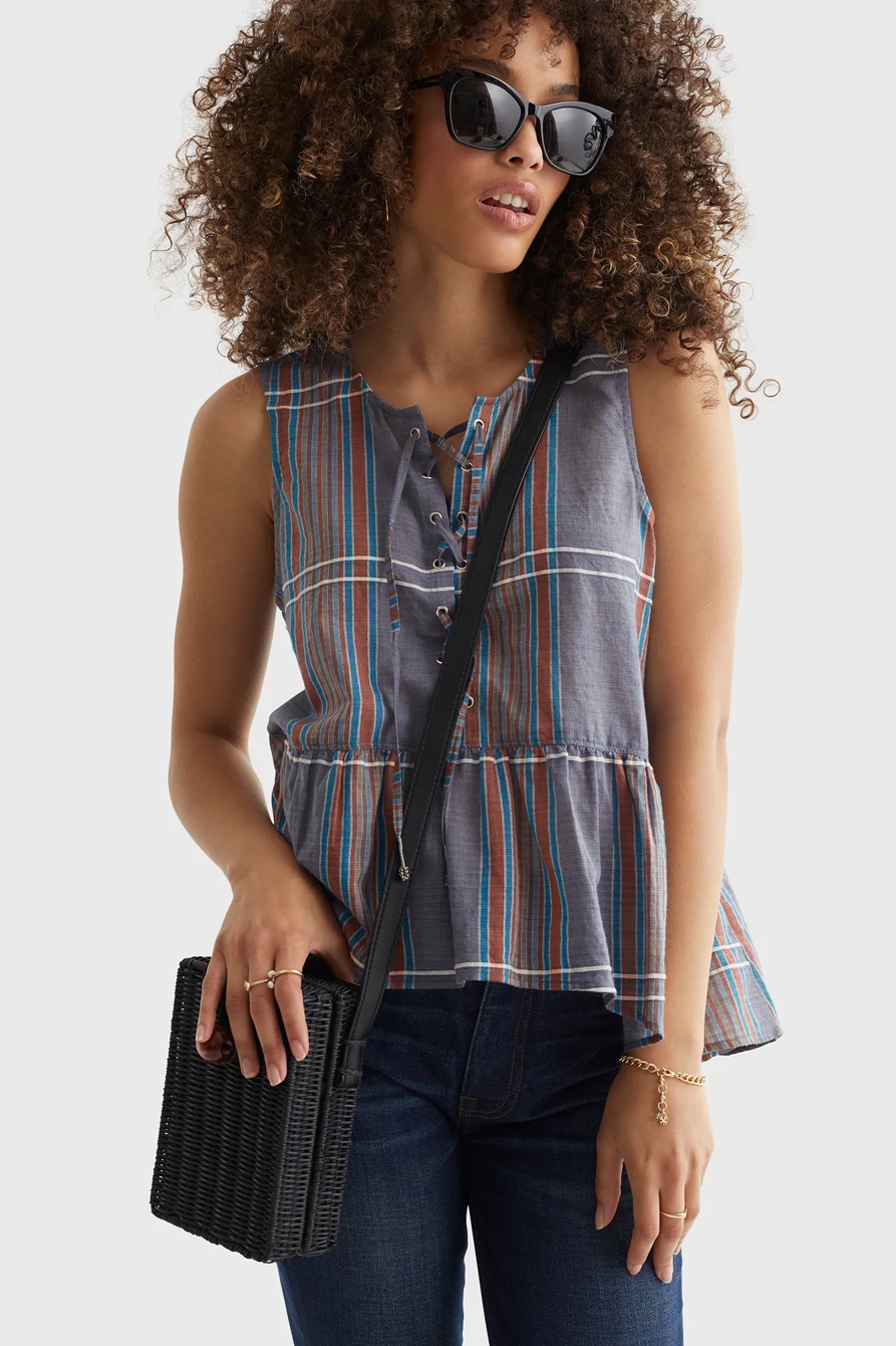 RELAXED WOVEN CAMI, image 6